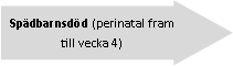 Right Arrow: Spädbarnsdöd (perinatal fram till vecka 4)
