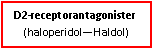 Text Box: D2-receptorantagonister (haloperidol—Haldol)