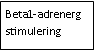 Text Box: Beta1-adrenerg stimulering