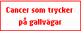 Text Box: Cancer som trycker på gallvägar